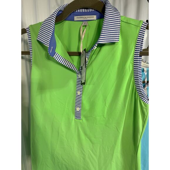 Fairway & Greene Set Of 2 Women's Sleeveless Golf Shirts Size Small UPF 50+ NWT - Picture 3 of 6